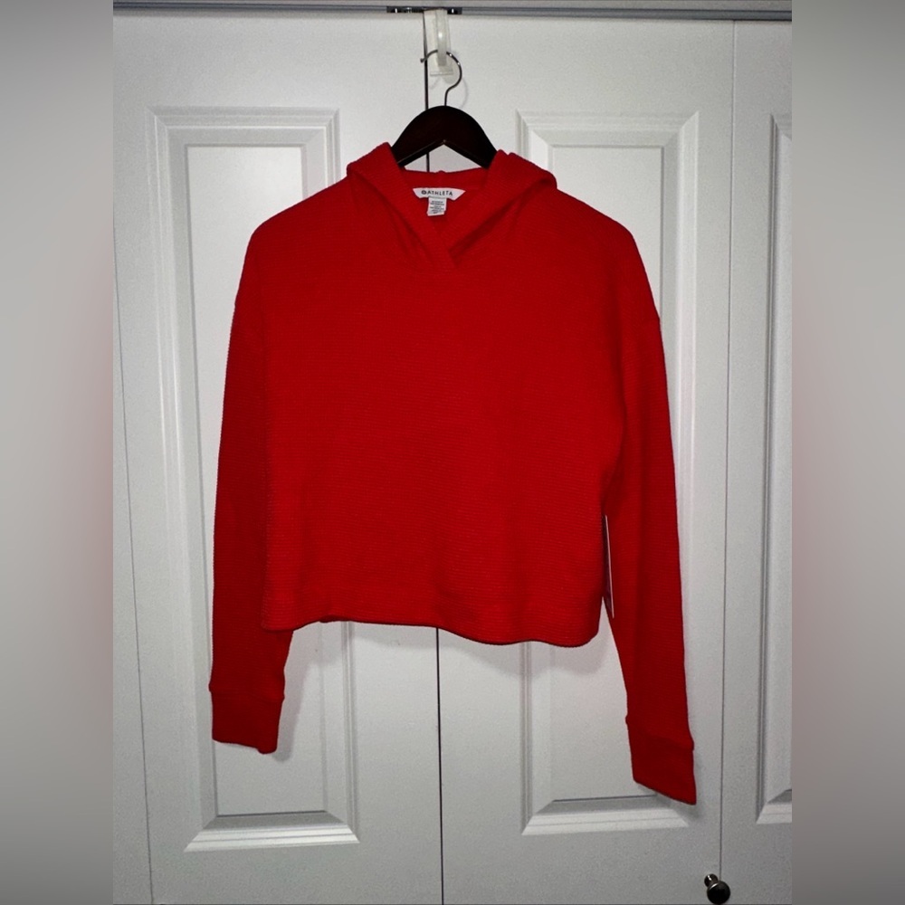 Athleta Coaster Waffle Hoodie Lognsleeve XS NWT